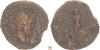 Roman Empire AR Denarius Septimius Severus, COS II PP, Victory advancing left -