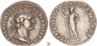 Roman Empire AR denarius Domitian, Minerva standing -