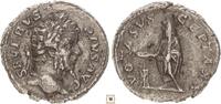 Roman Empire AR denarius Septimius Severus, VOTA SVSPECTA, Emperor sacrificing over altar -