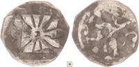 Austria pfennig Interregnum, Enns, Rosette/Gekrönter Löwe -