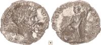 Roman Empire AR denarius Septimius Severus, PROVIDENTIA AVG, Providentia standing -