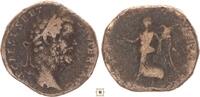 Roman Empire AE Sestertius Septimius Severus, VICT AVG TR P COS, Victory advancing -