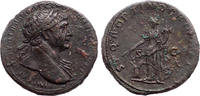 Roman Empire AE sestertius Trajan, Annona standing -