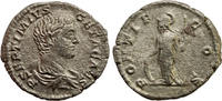 Roman Empire AR Denarius Geta as Caesar, Minerva -