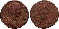 Roman Empire AE sestertius Julia Domna, Cybele -