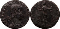 Roman Empire centenionalis Constantinus Gallus, Emperor standing holding labarum in either hand -