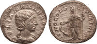Roman Empire AR denarius Julia Mamaea, Juno -