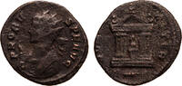 Roman Empire Antoninianus Probus, Bust in Consular Robe/Hexastyle temple, Statue of Rome within, Rome -