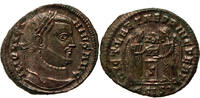 Roman Empire AE follis Licinius I., Two victories between altar, Siscia -