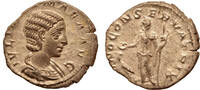 Roman Empire AR denarius Julia Mamaea, Juno -
