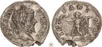 Roman Empire AR denarius Septimius Severus, VICT PART MAX, Victory advancing left -