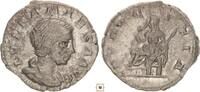 Roman Empire AR denarius Julia Maesa, Pudicitia seated -