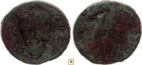 Roman Empire AE As Caracalla, VICT BRIT, Victory inscribing shield set on palm, RR! -