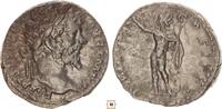 Roman Empire AR denarius Septimius Severus, Sol standing -