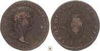 Roman Empire AE As Trajan, SPQR OPTIMO PRINCIPI, Oval shield behind three spears,sword,vexillum -