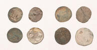 Germany-Bamberg Bistum einseitiger pfennig Anton von Rotenhan, Georg I. von Schaumberg lot of 4pcs -
