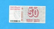 Bosnien-Herzegovina, 50 Dinara, 1992, I, 458.78 元 含税 ＋  83.41 元 运费