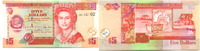 Belize, 5 Dollars -