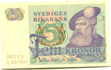 Schweden 5 Kronen/Kroner, -