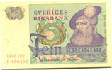 Schweden 5 Kronen/Kroner, -