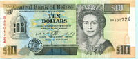 Belize, 10 Dollars -
