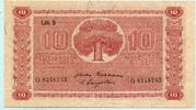Finnland, 10 Markkaa 1945 II 116.78 元 含税 ＋  83.41 元 运费