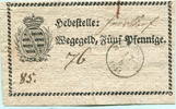 Sachsen, 5 Pfennige Wegegeld-Heersdorf Hebestelle Gunnersdorf, -