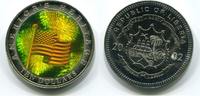 Liberia 10 Dollars 2002 ~ Hologramm - US Flagge ~ unc 150.61 元 含税 ＋  83.67 元 运费