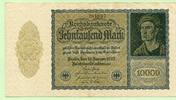 Deutschland 10000 Mark 1922 FZ stark nach unten versetzt, III 627.54 元 含税 ＋  83.67 元 运费