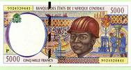 Zentral Afrikanische Staaten, 5000 Francs -