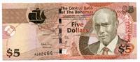 Bahamas, 5 Dollars -