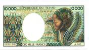 Tschad, 10000 Francs -