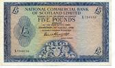Schottland, 5 Pounds National Commercial Bank of Scotland, -
