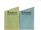 Deutsches Reich Münzrollpapier ~ 2,5 + 25 Reichsmark ~ -