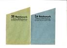 Deutsches Reich Münzrollpapier ~ 2,5 + 25 Reichsmark ~ -