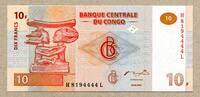 Kongo,Demokratische Republik, 10 Francs -