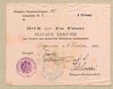 Deutschland, 1 Frank Etappen-Kommandantur 25, -