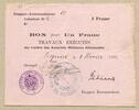 Deutschland, 1 Frank Etappen-Kommandantur 25, -