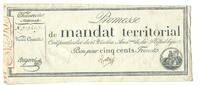 Frankreich, 500 Francs Mandat territorial, -