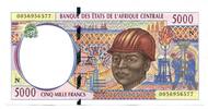Zentralafrikanische Staaten, 5000 Francs -