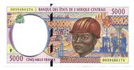 Zentralafrikanische Staaten, 5000 Francs -
