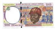 Zentralafrikanische Staaten, 5000 Francs -