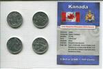 Kanada 4 x 25 Cents ~ Kursmünzen ~ -