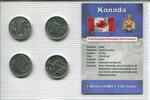Kanada 4 x 25 Cents ~ Kursmünzen ~ -