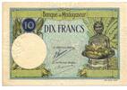 Madagaskar, 10 Francs (1937-1947) SPECIMEN, II-III 3,305.04 元 含税 ＋  83.67 元 运费