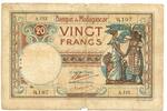 Madagaskar, 20 Francs o.J.(1937-47) IV 246.83 元 含税 ＋  83.67 元 运费