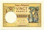 Madagaskar, 20 Francs o.J.(1937-47) SPECIMEN, II 2,091.80 元 含税 ＋  83.67 元 运费