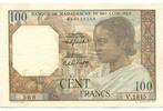 Madagaskar, 100 Francs o.J.(1950/51) III 1,631.60 元 含税 ＋  83.67 元 运费