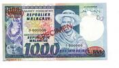 Madagaskar, 1000 Ariari SPECIMEN, -
