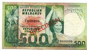 Madagaskar, 500 Ariari SPECIMEN, -